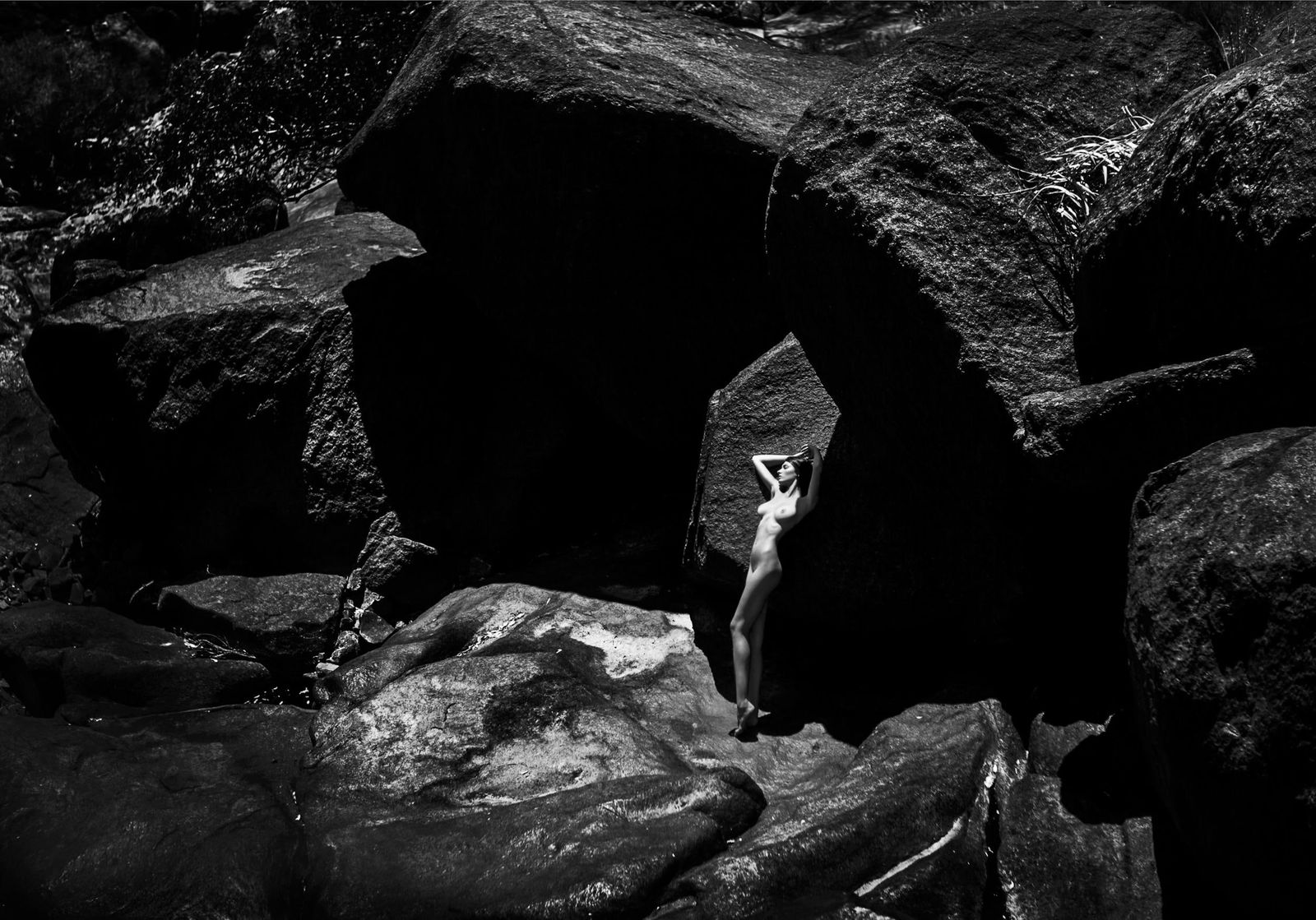 Metamorph Nude Black and White Photography 24 x 36 Ed 1 of 7 by Aaron McPolin: Metamorph Nude Black and White Photography 24 x 36 Ed 1 of 7 by Aaron McPolin Experience the evocative power of "Metamorph," a stunning piece of nude black and white photography by Aaron McPolin. Crea