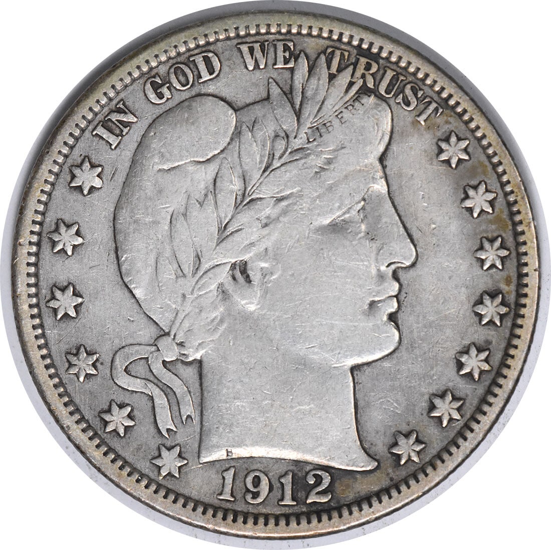1912 Barber Silver Half Dollar 50C VF Uncertified 90% Silver (1 of 2)