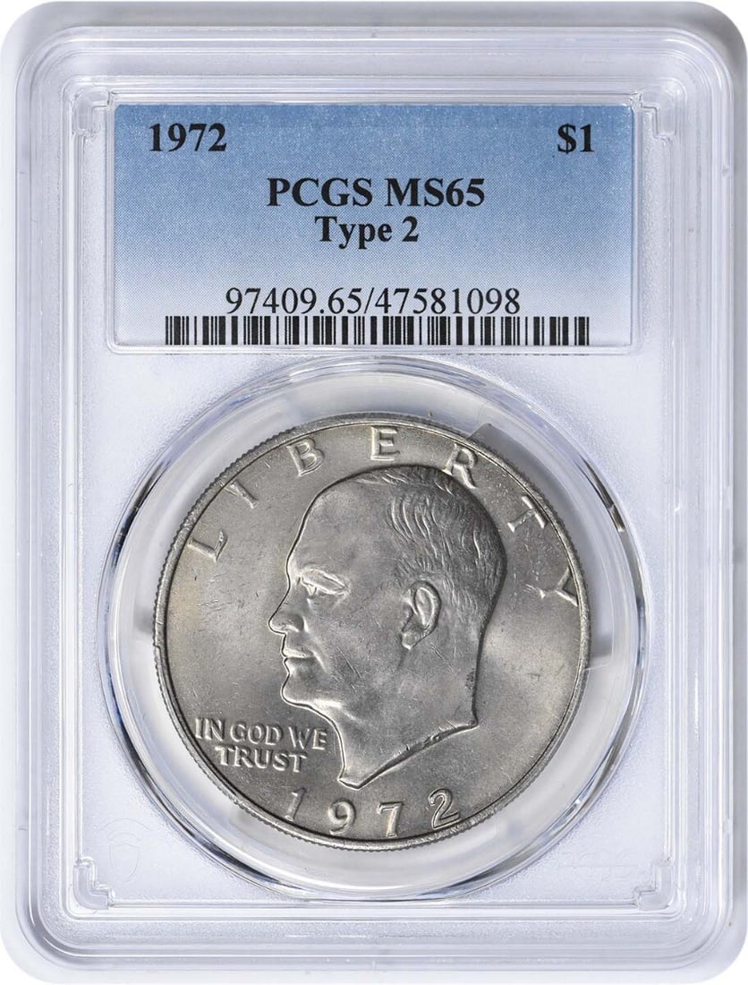 1972 Eisenhower Dollar Type 2 MS65 PCGS Uncirculated (1 of 4)