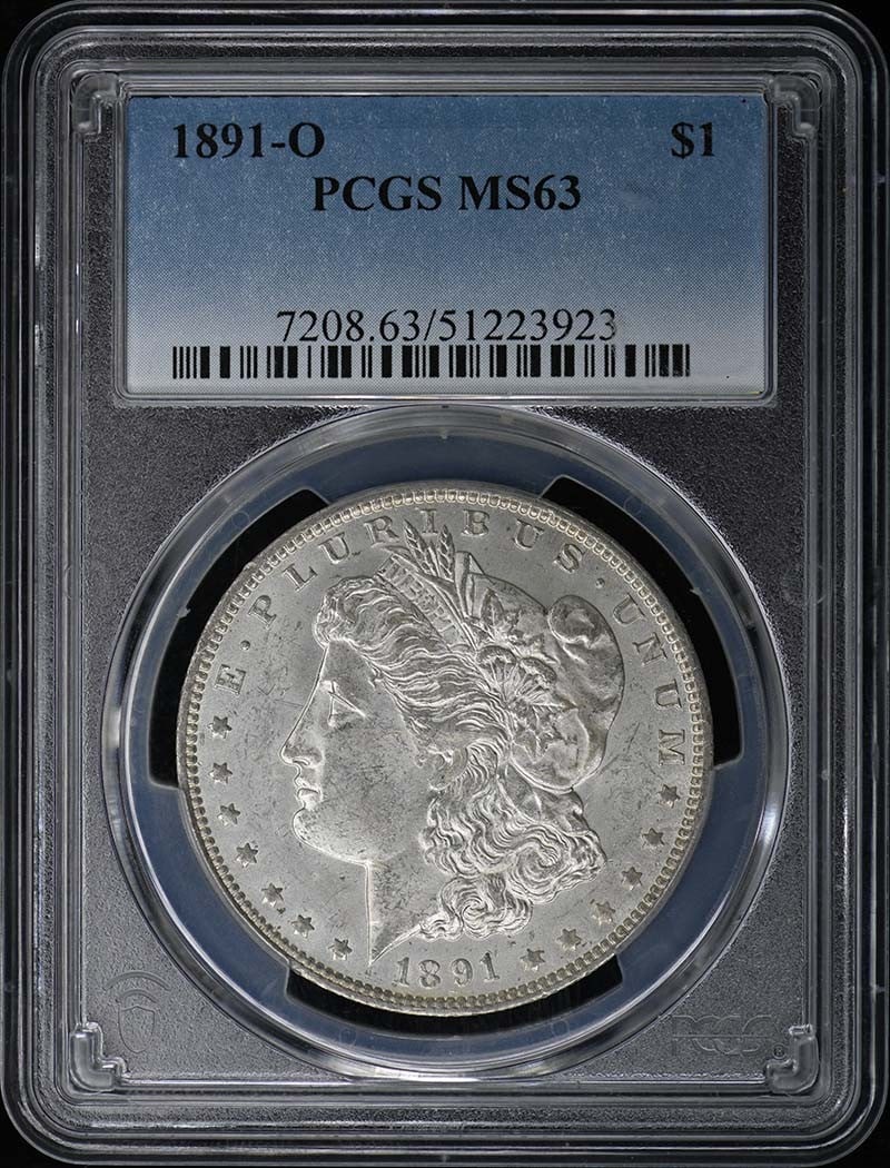 1891-O Morgan Dollar Uncirculated PCGS MS63 Certified (1 of 2)