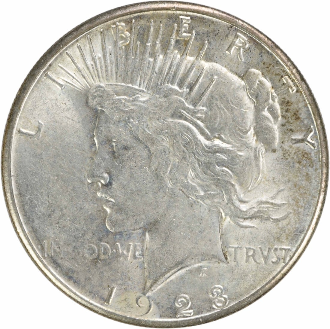 1923-S Peace Silver Dollar $1 AU Uncertified Coin 90% Silver (1 of 2)