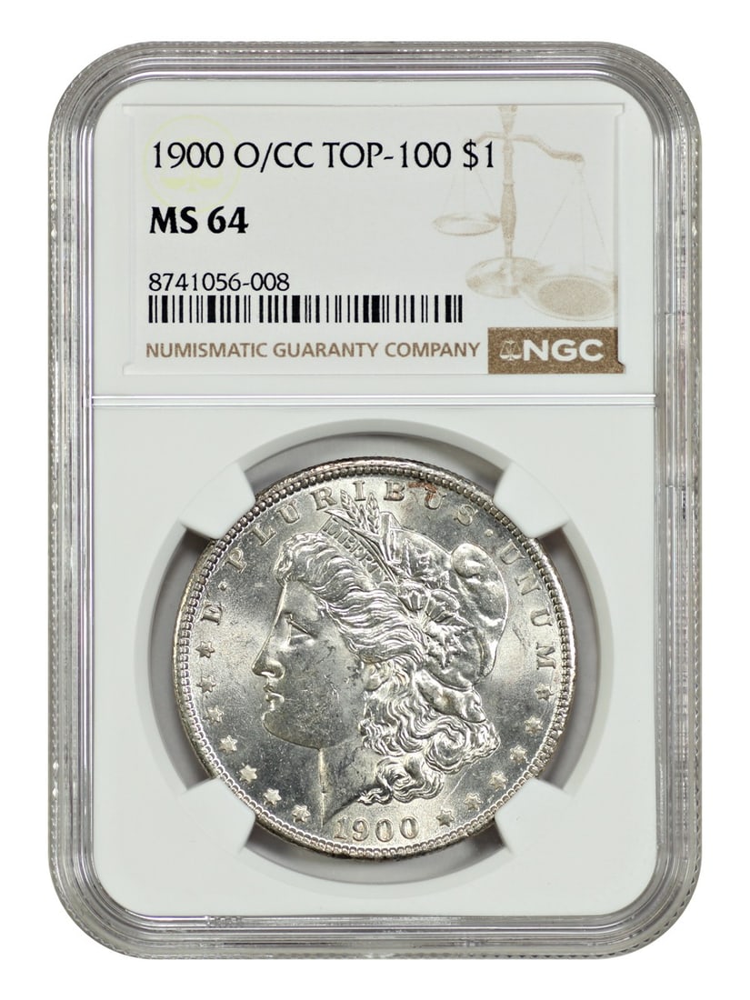 NGC MS64 1900-O Over CC Morgan Dollar Scarce Variety Uncirculated $1: NGC MS64 1900-O Over CC Morgan Dollar Scarce Variety Uncirculated $1 This 1900-O/CC Morgan Dollar is a scarce over-mintmark variety, certified by NGC with a grade of MS64. Struck in New Orleans, it fe