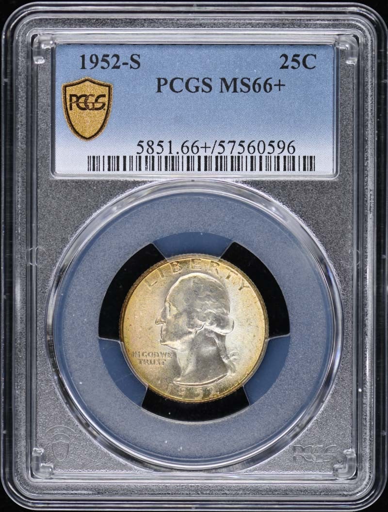 1952-S Washington Quarter PCGS MS66+ Uncirculated San Francisco (1 of 2)