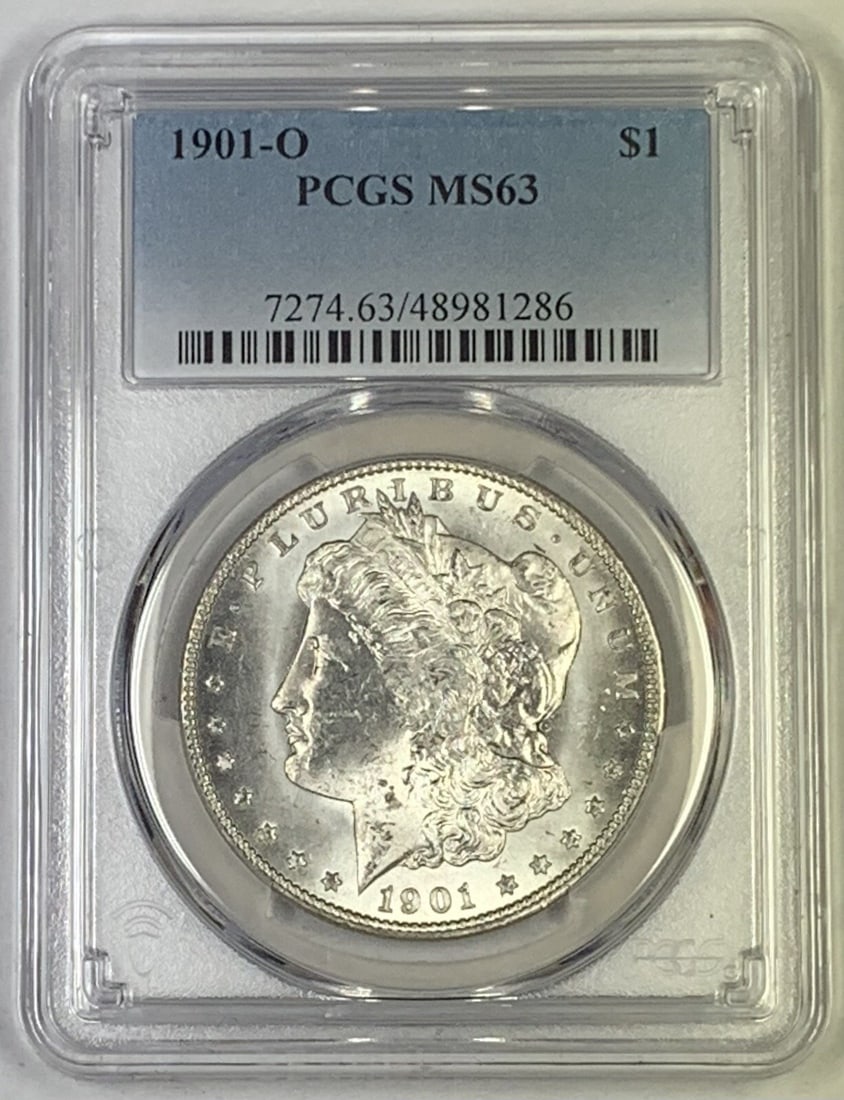 PCGS MS 63 1901-O Morgan Silver Dollar Coin United States Certified (1 of 2)