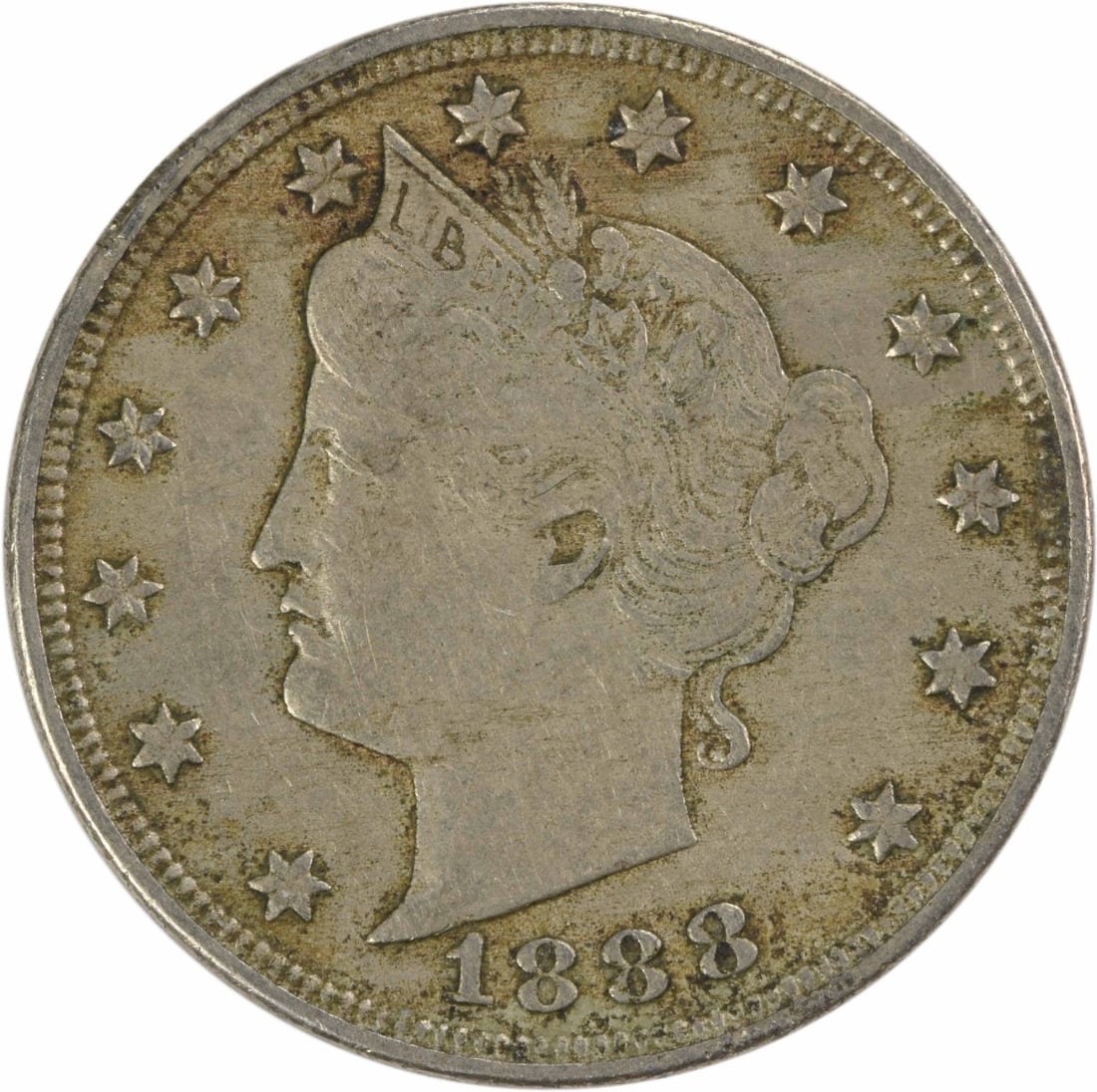 1888 Liberty Nickel EF Circulated Charles E Barber Design (1 of 2)