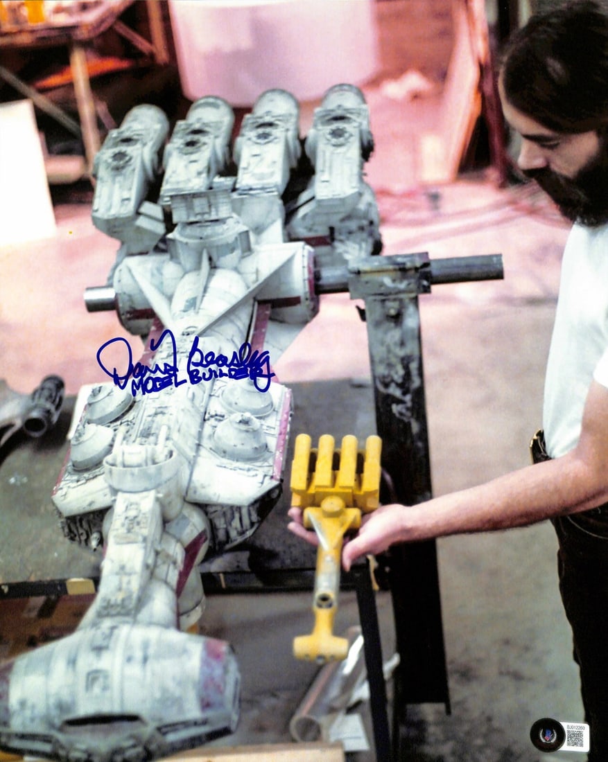 11x14 Star Wars Blockade Runner Photo Signed by David Beasley Beckett Authenticated: 11x14 Star Wars Blockade Runner Photo Signed by David Beasley Beckett Authenticated This is an original 11x14 photograph featuring the Star Wars Blockade Runner, personally signed by David Beasley, th