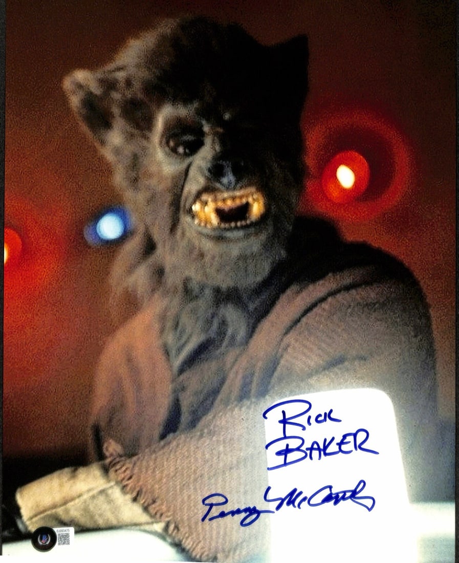 Signed 8x10 Star Wars Photo Rick Baker Penny McCarthy Beckett Authenticated: Signed 8x10 Star Wars Photo Rick Baker Penny McCarthy Beckett Authenticated This is an original 8x10 photograph signed by Rick Baker, the legendary makeup artist who created masks for the cantina scen