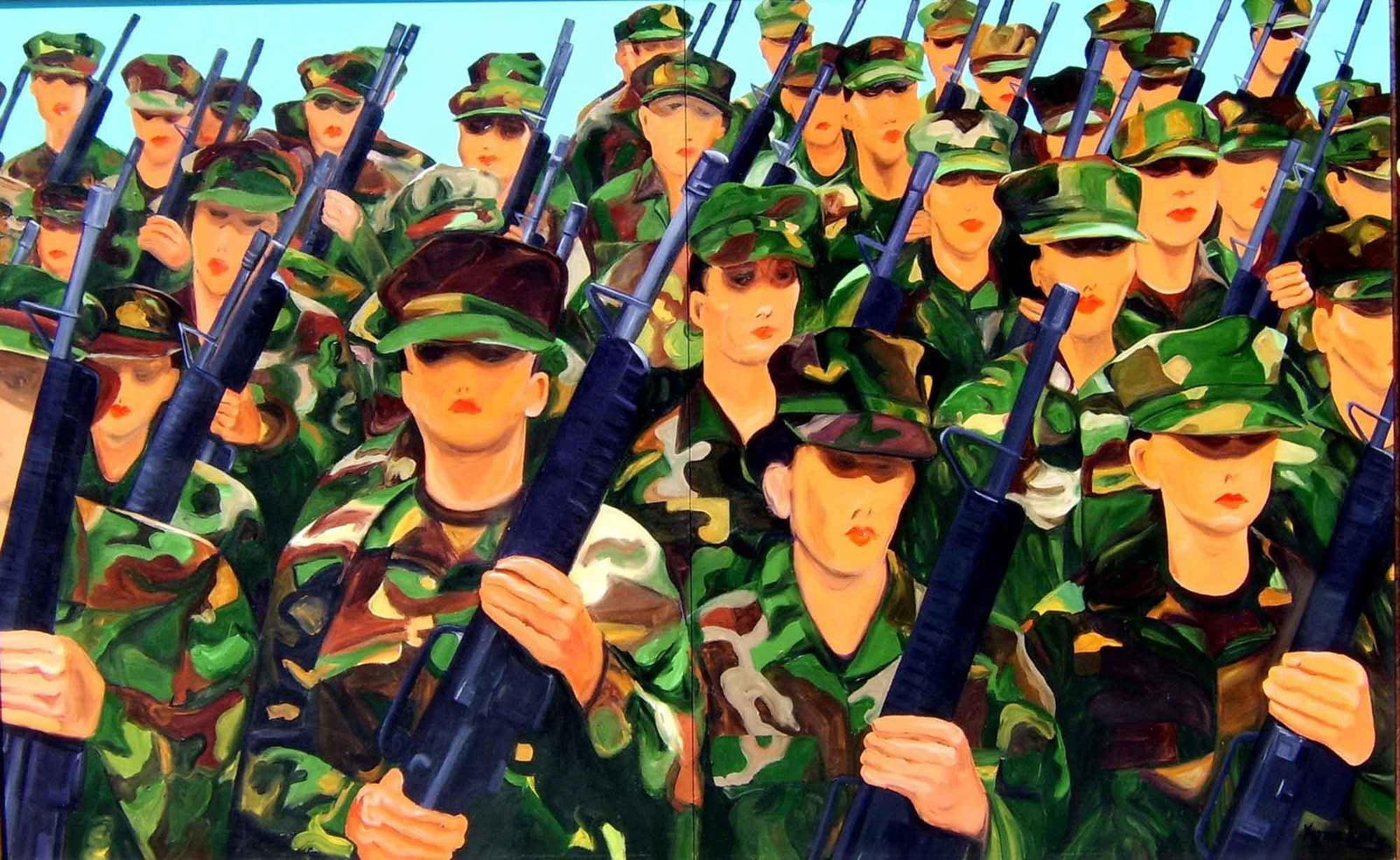 Yoram Katz 1984 Framed Hot Lips Figurative Painting 60 x 96 Inch: Yoram Katz 1984 Framed Hot Lips Figurative Painting 60 x 96 Inch "Hot Lips" is a striking framed figurative painting by Yoram Katz, measuring 60 x 96 inches. This impressive piece, created in 1984, sh