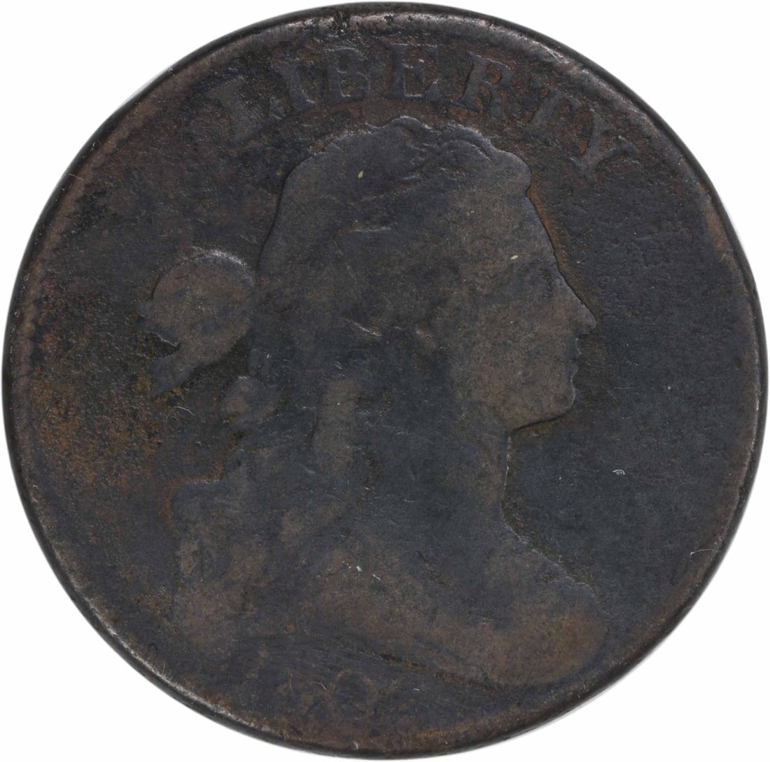 1802 Draped Bust Large Cent Copper Philadelphia AG Uncertified (1 of 2)