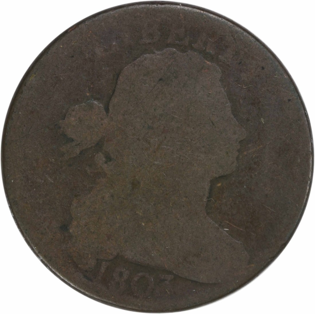 1803 Draped Bust Large Cent Copper Coin AG Uncertified (1 of 2)