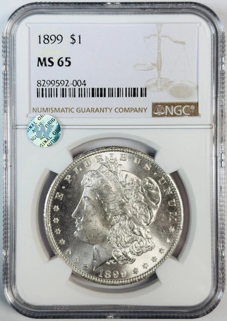 NGC MS65 1899 Silver Dollar Coin United States (1 of 3)