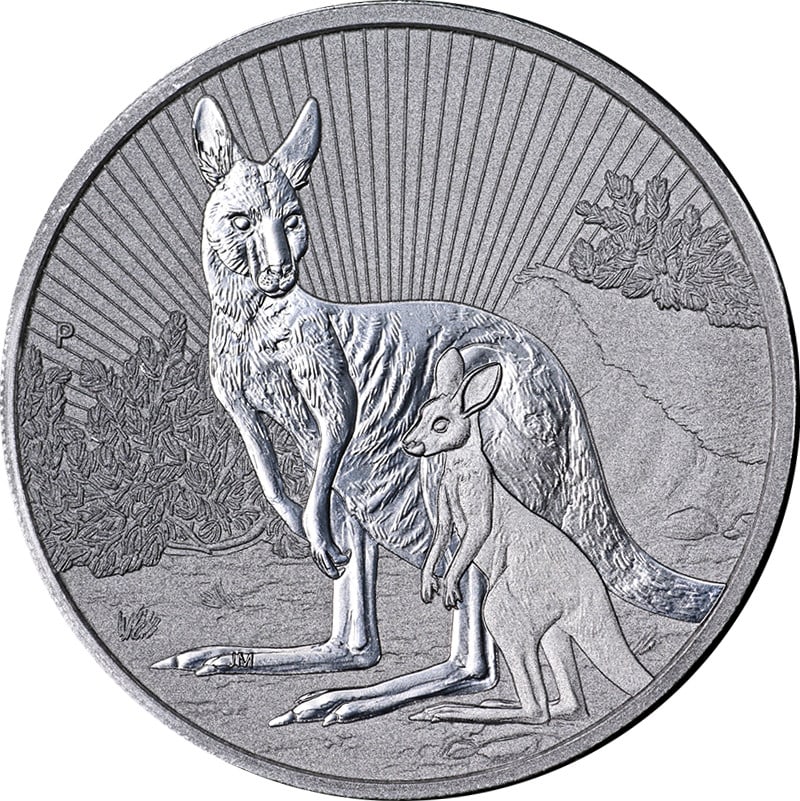 2023 Two Ounce Silver Coin Kangaroo Next Generation Uncirculated Australia BU (1 of 2)