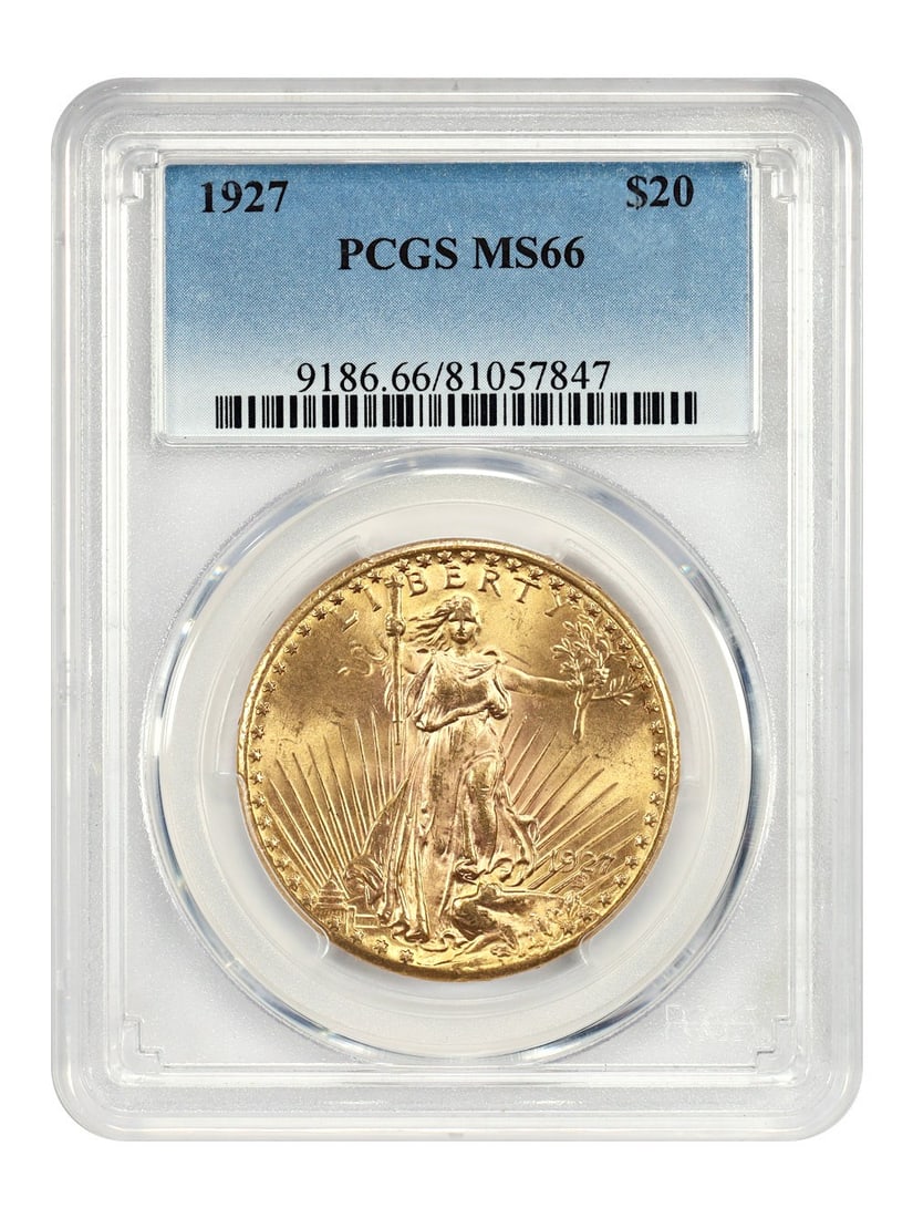 1927 Saint-Gaudens $20 Gold Coin PCGS MS66 Philadelphia (1 of 4)