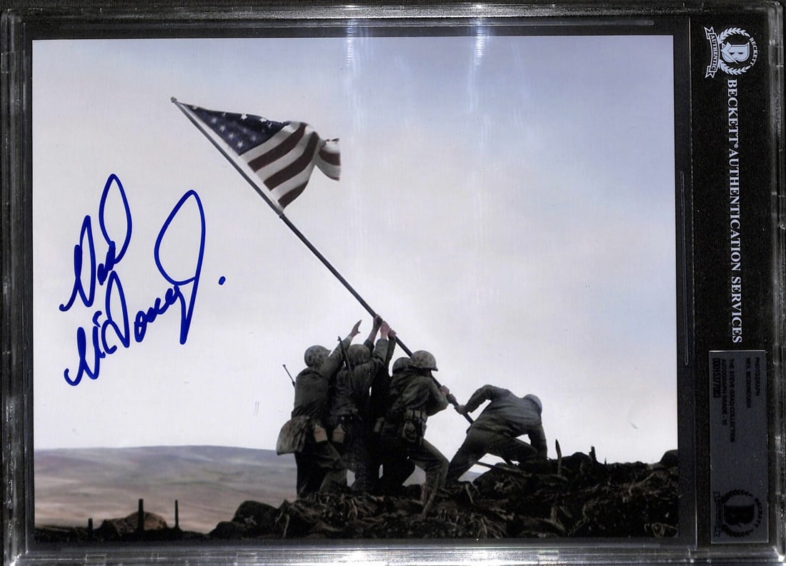 Beckett Authenticated 8x10 Photo Signed by Neal McDonough Flags of Our Fathers: Beckett Authenticated 8x10 Photo Signed by Neal McDonough Flags of Our Fathers This 8x10 photograph features the autograph of Neal McDonough, known for his role in the film "Flags of Our Fathers." The
