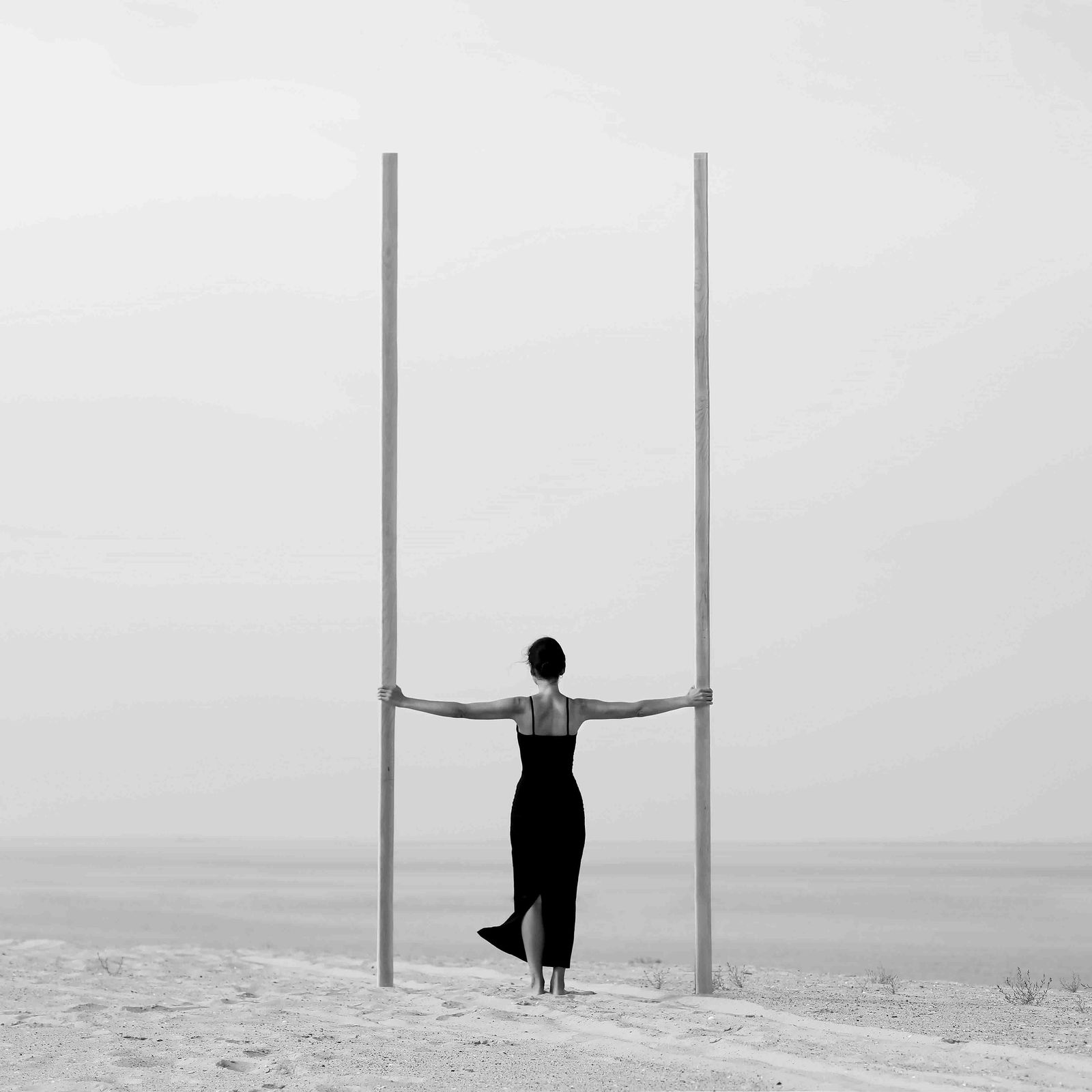 Equilibrium Black and White Photography 24x24 Ed. 2 of 15 by Olha Stepanian (1 of 5)