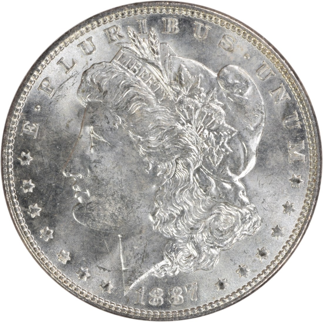 1887 Morgan Silver Dollar Choice BU Uncertified Silver Coin (1 of 2)