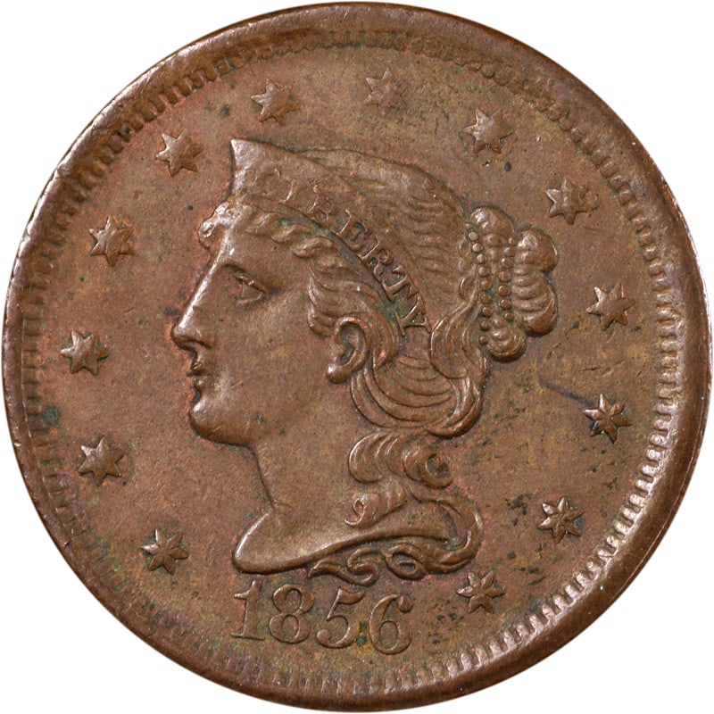 1856 United States Copper Large Cent Coin Circulated (1 of 2)