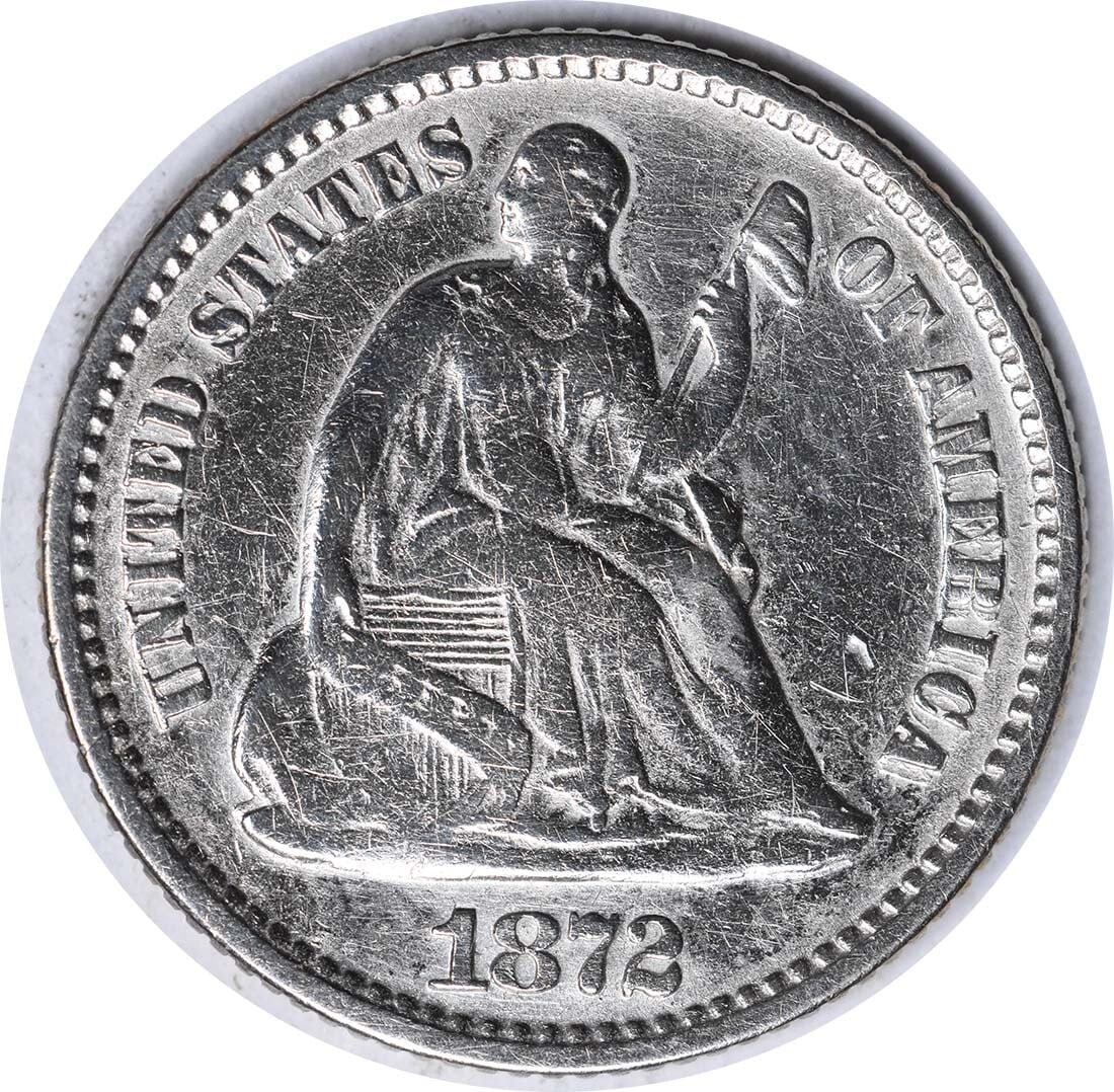 1872 Liberty Seated Half Dime Silver DDO FS-101 Uncertified (1 of 2)