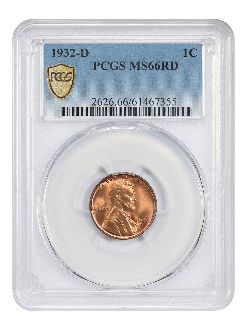 1932-D Lincoln Wheat Cent PCGS MS66 Red Mint State (1 of 4)