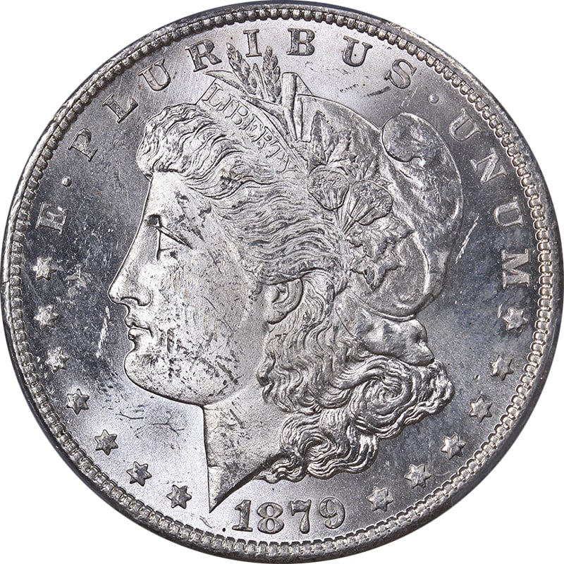1879-S Morgan Silver Dollar PCGS MS61 Blast White Uncirculated (1 of 4)