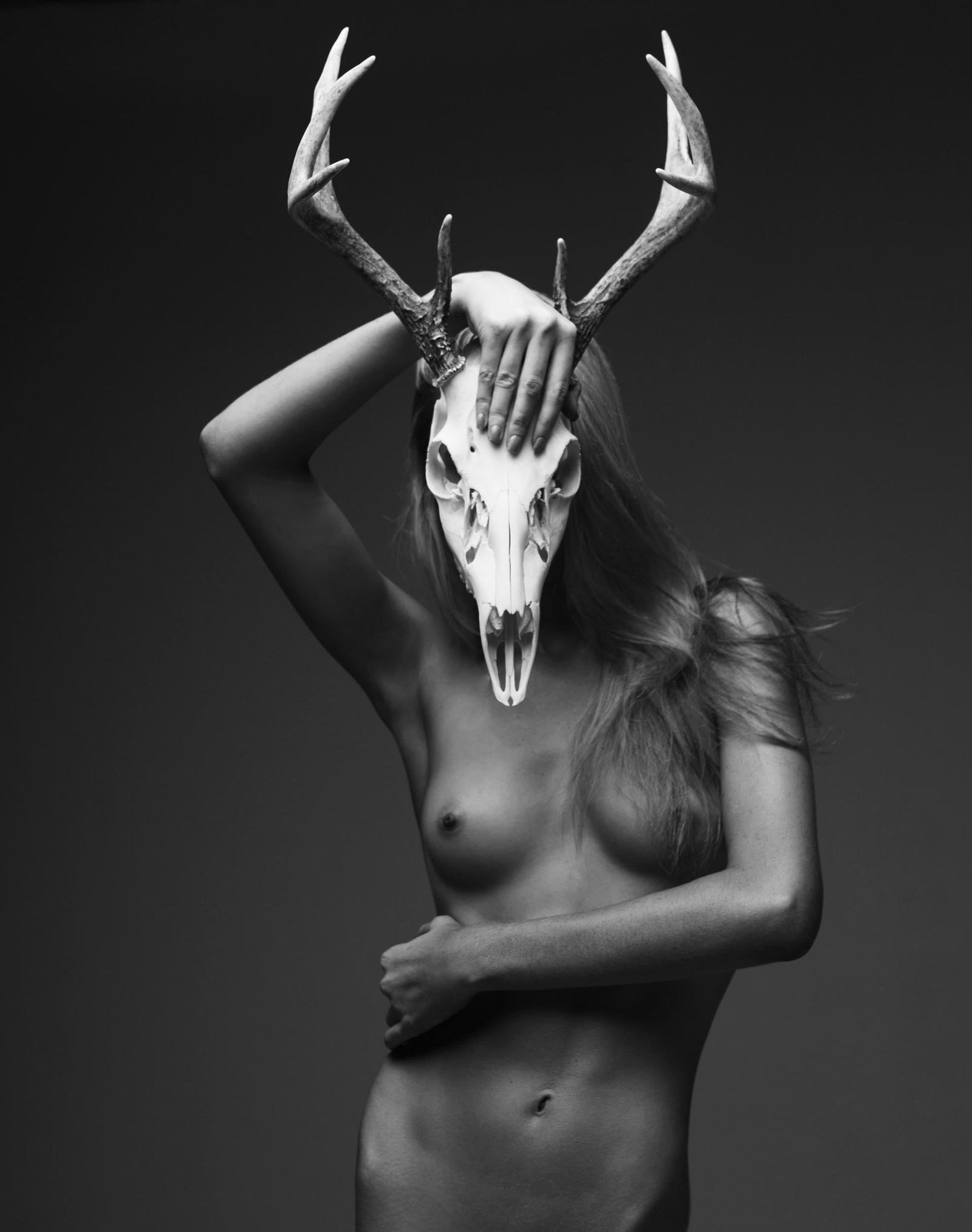 Cernunnos Nude Photography 20 x 16 Edition 1 of 15 by Aaron McPolin: Cernunnos Nude Photography 20 x 16 Edition 1 of 15 by Aaron McPolin Experience the evocative beauty of "Cernunnos," an exquisite piece of nude photography by Aaron McPolin. This archival pigment print