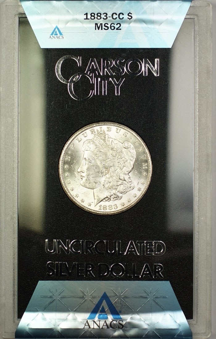 ANACS MS-62 1883-CC Morgan Dollar from GSA Hoard with Box and COA (1 of 2)