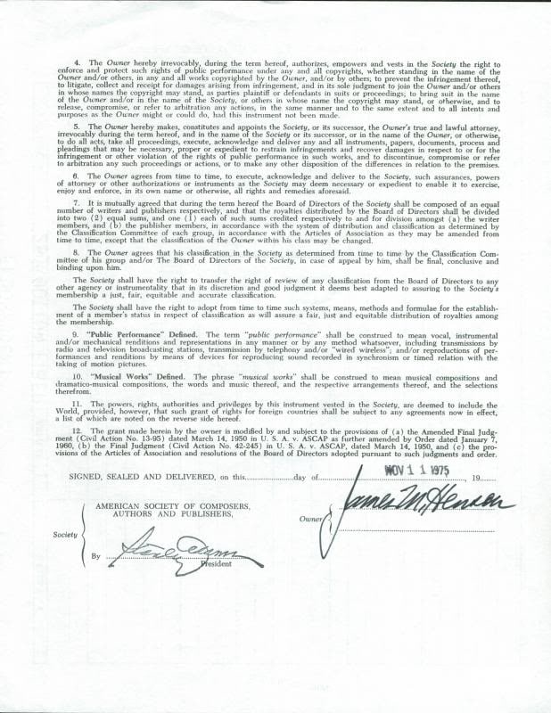 Jim Henson Signed 1975 Muppets Document PSA/DNA Authentic (1 of 5)