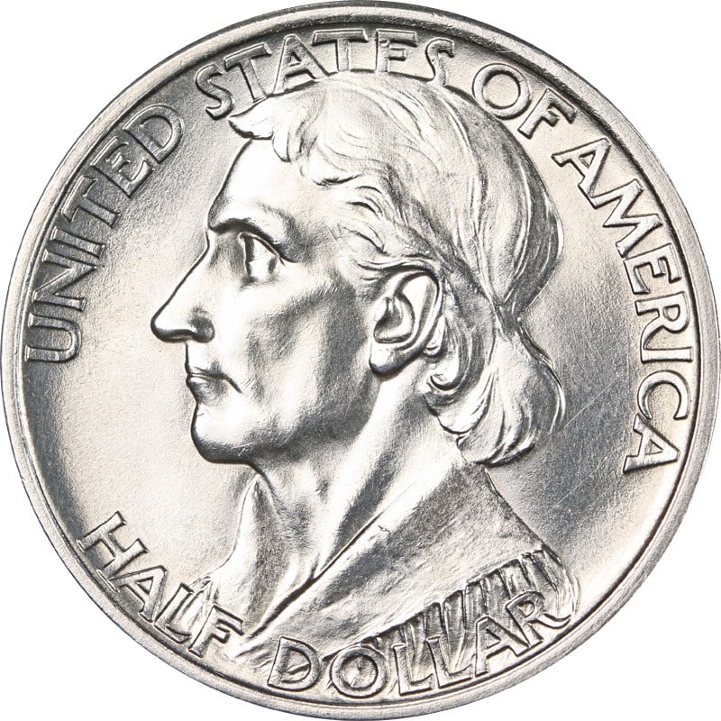 1934 Silver Boone Commemorative Half Dollar United States Coin (1 of 2)