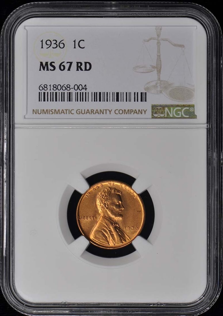 1936 NGC MS67RD Wheat Reverse Lincoln Cent Philadelphia (1 of 4)