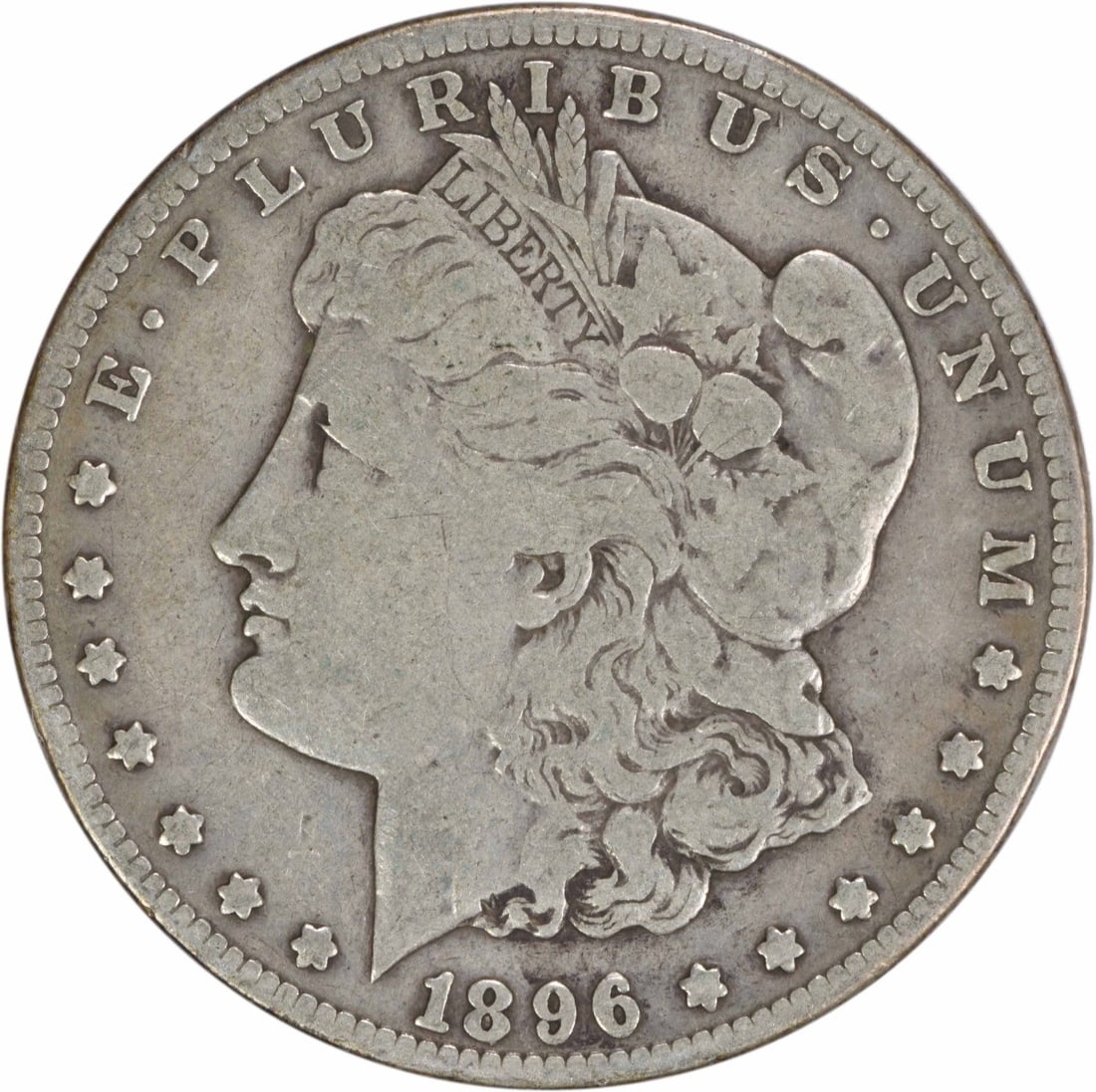 1896-S Morgan Silver Dollar F Uncertified 90% Silver San Francisco: 1896-S Morgan Silver Dollar F Uncertified 90% Silver San Francisco This 1896-S Morgan Silver Dollar is a classic piece of American numismatic history. Featuring a striking design by George T. Morgan, 