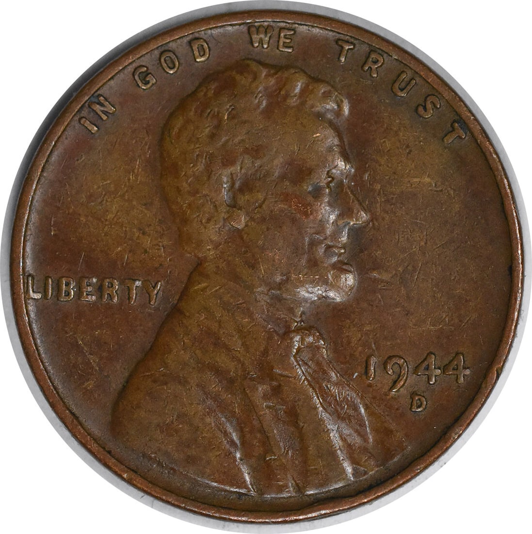 1944-D Over S Lincoln Wheat Cent OMM 1 FS-511 XF Uncertified: 1944-D Over S Lincoln Wheat Cent OMM 1 FS-511 XF Uncertified This 1944-D/S Lincoln Wheat Cent features the OMM 1 FS-511 variety and is struck at the Denver Mint. Composed of 95% copper and 5% tin and