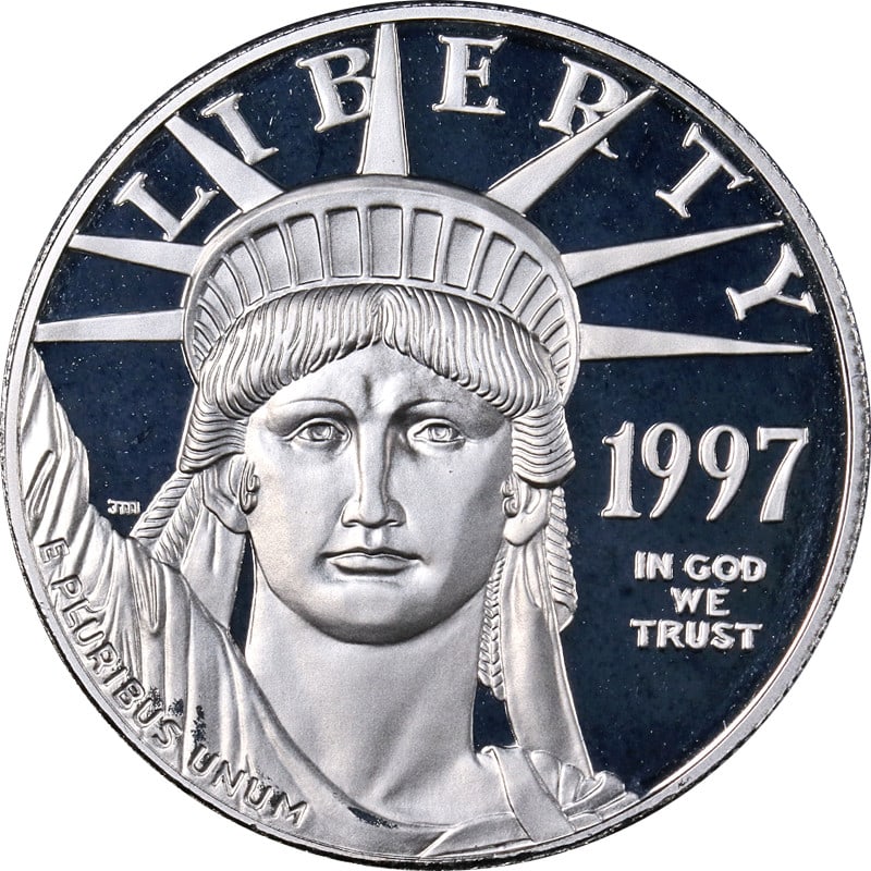 1997 $100 Platinum Proof American Eagle Coin with OGP and COA (1 of 3)