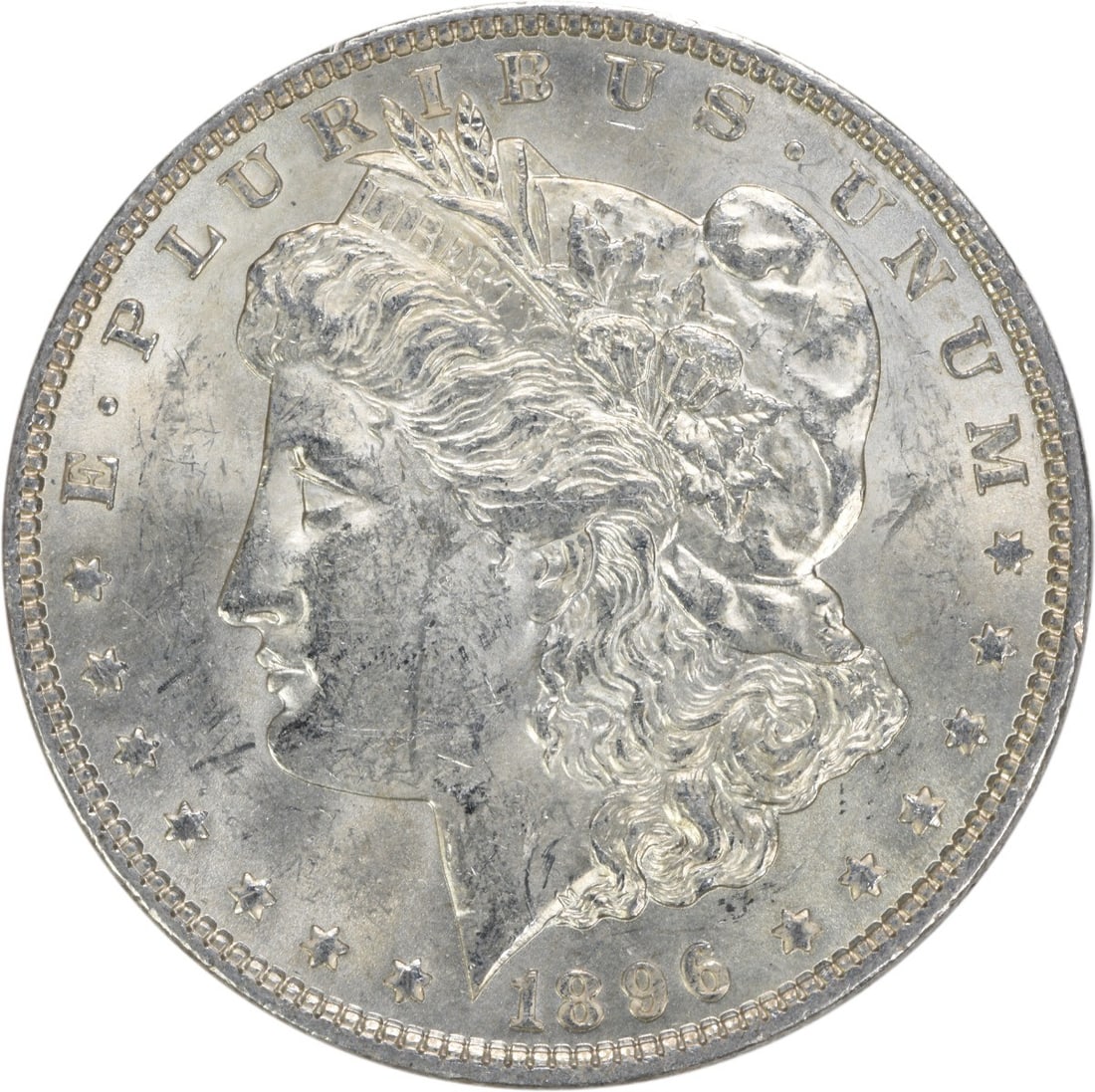 1896 Morgan Silver Dollar Uncertified BU Silver Coin (1 of 2)