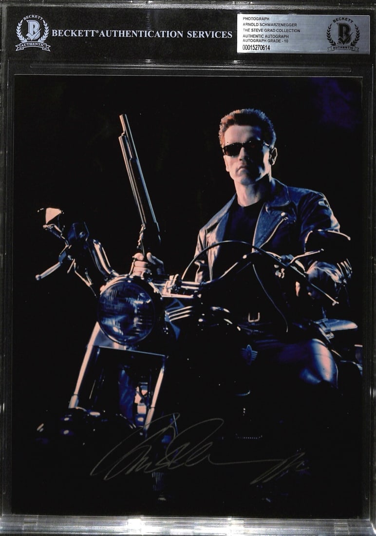 Arnold Schwarzenegger Terminator Signed 8x10 Photo Auto 10 Beckett Authentication (1 of 1)