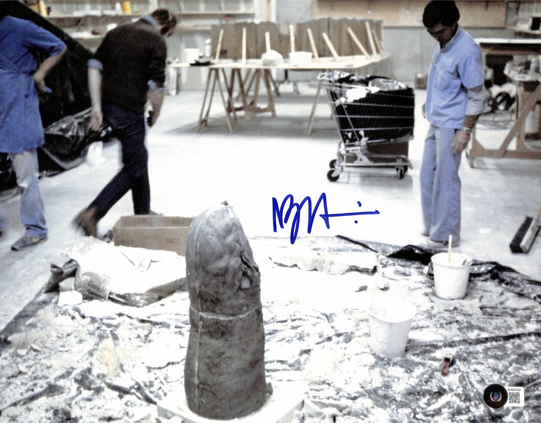 Signed 11x14 Photo Nilo Rodis-Jamero Star Wars Empire Strikes Back Beckett Authenticated: Signed 11x14 Photo Nilo Rodis-Jamero Star Wars Empire Strikes Back Beckett Authenticated This 11x14 color photograph features the autograph of Nilo Rodis-Jamero, the ILM Concept Artist known for his w