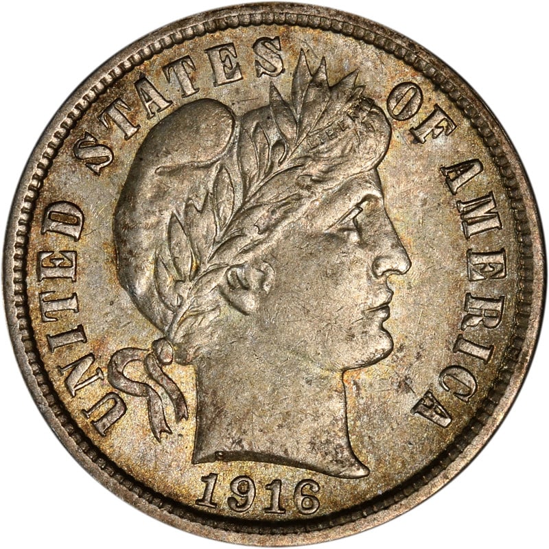 1916 Silver Dime from Philadelphia Mint Barber Series (1 of 2)