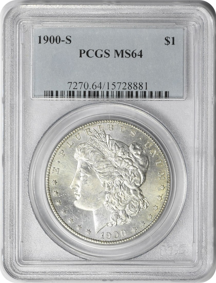 1900-S Morgan Silver Dollar MS64 PCGS Uncirculated Coin (1 of 4)