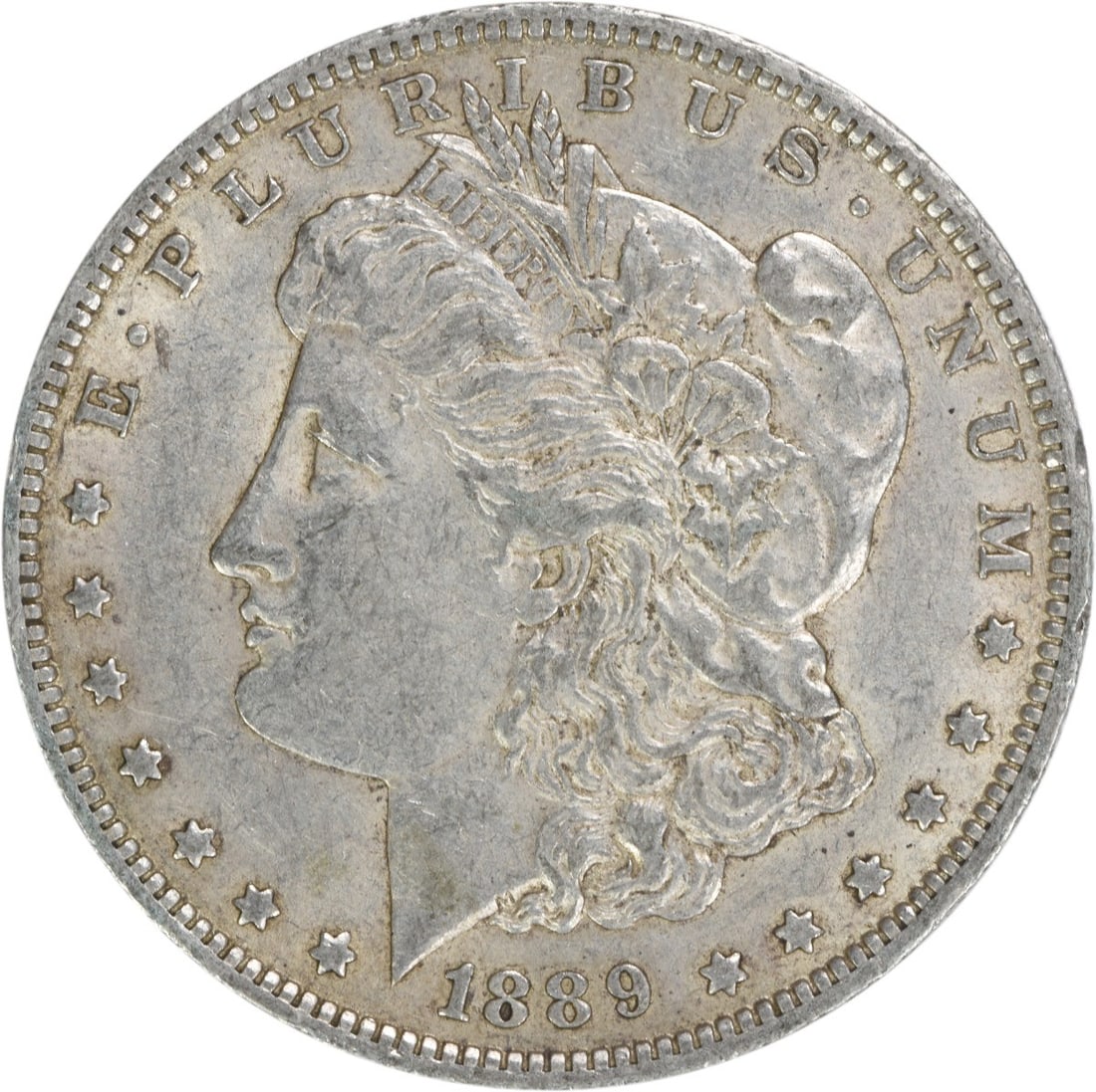 1889-O Morgan Silver Dollar EF Uncertified 90% Silver Coin (1 of 2)