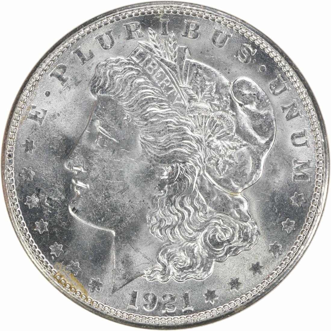 1921-S Morgan Silver Dollar Choice BU Uncertified Coin: 1921-S Morgan Silver Dollar Choice BU Uncertified Coin This 1921-S Morgan Silver Dollar is a remarkable addition for any coin collector. Struck in 1921, this uncirculated coin features the iconic Morg