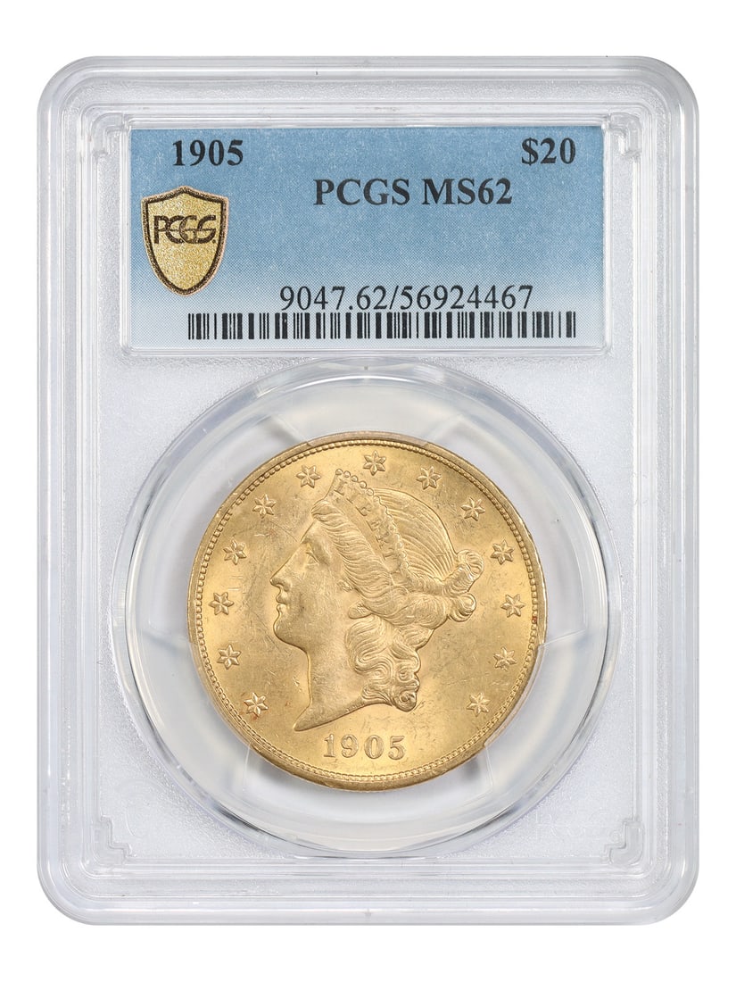 1905 Liberty Head $20 Gold Coin PCGS MS62 Philadelphia Mint (1 of 4)