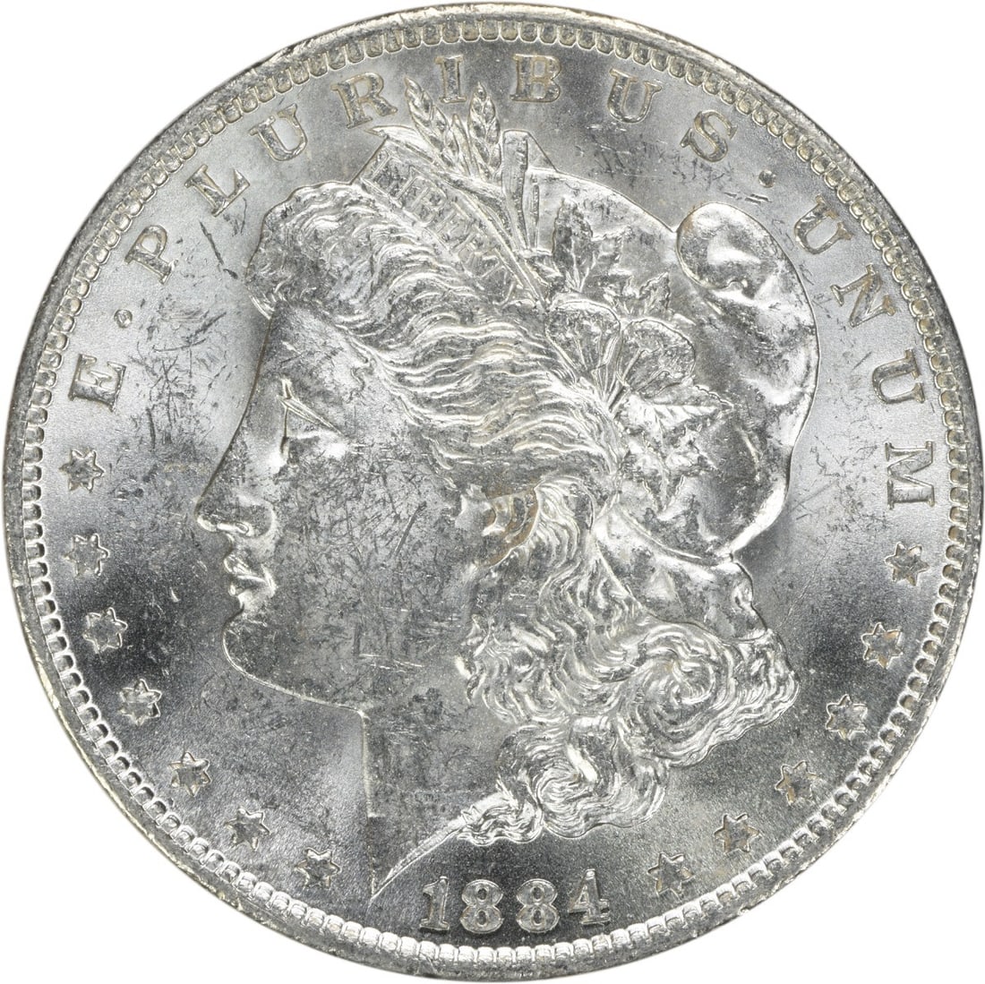 1884-O Morgan Silver Dollar Uncirculated Coin BU Uncertified (1 of 2)