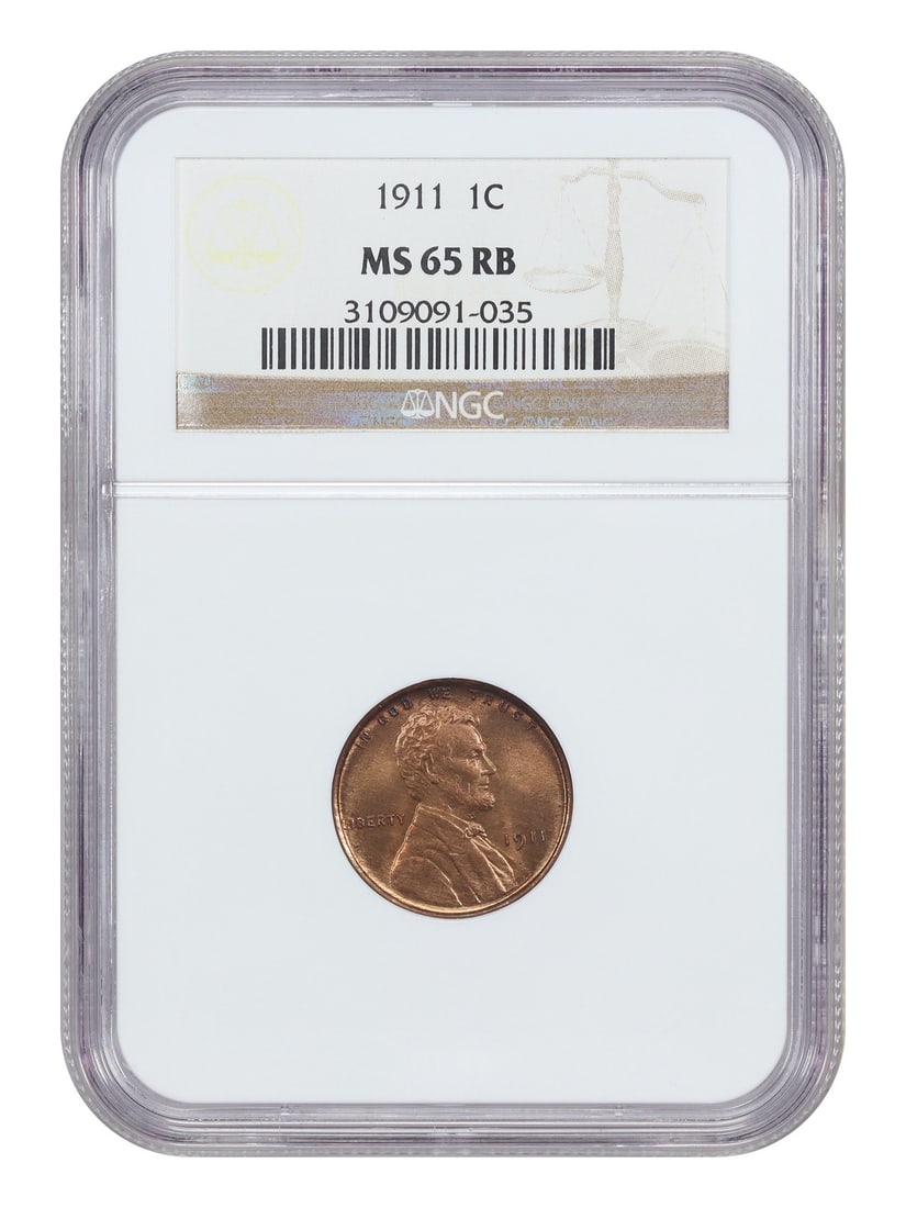 1911 Lincoln Wheat Cent NGC MS65RB Certified Early Issue (1 of 4)