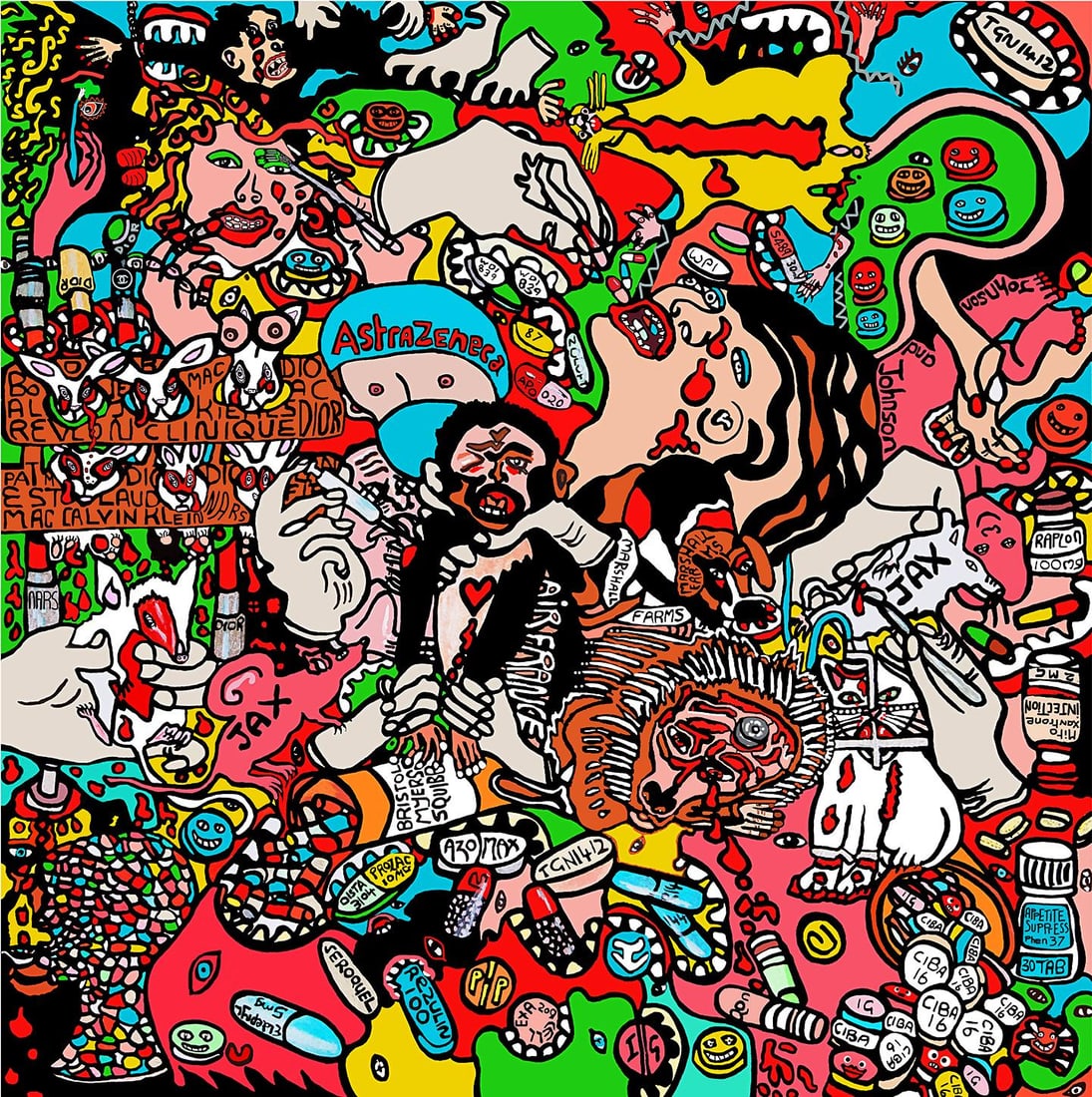 The New Created World Abstract Print 43 x 40 Ed 1 10 by Kate Garner: The New Created World Abstract Print 43 x 40 Ed 1 10 by Kate Garner "The New Created World" is a stunning abstract print by Kate Garner, created in 2020. This captivating piece measures 43 inches in h