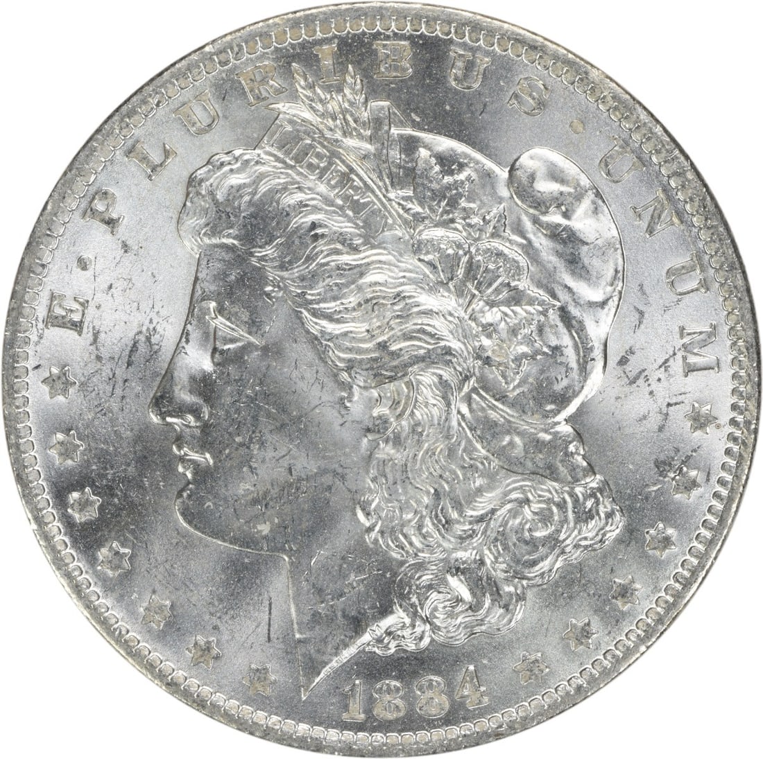 1884-O Morgan Silver Dollar Uncertified BU Silver Coin (1 of 2)