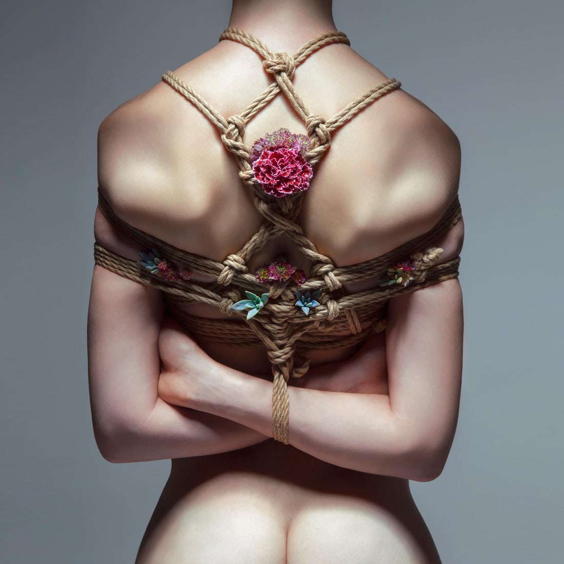 Aaron McPolin Makers Mark Shibari Photography Edition 1 of 15 24x24: Aaron McPolin Makers Mark Shibari Photography Edition 1 of 15 24x24 Explore the captivating "Makers Mark" Shibari Photography by Aaron McPolin, a stunning archival pigment print measuring 24" x 24". T