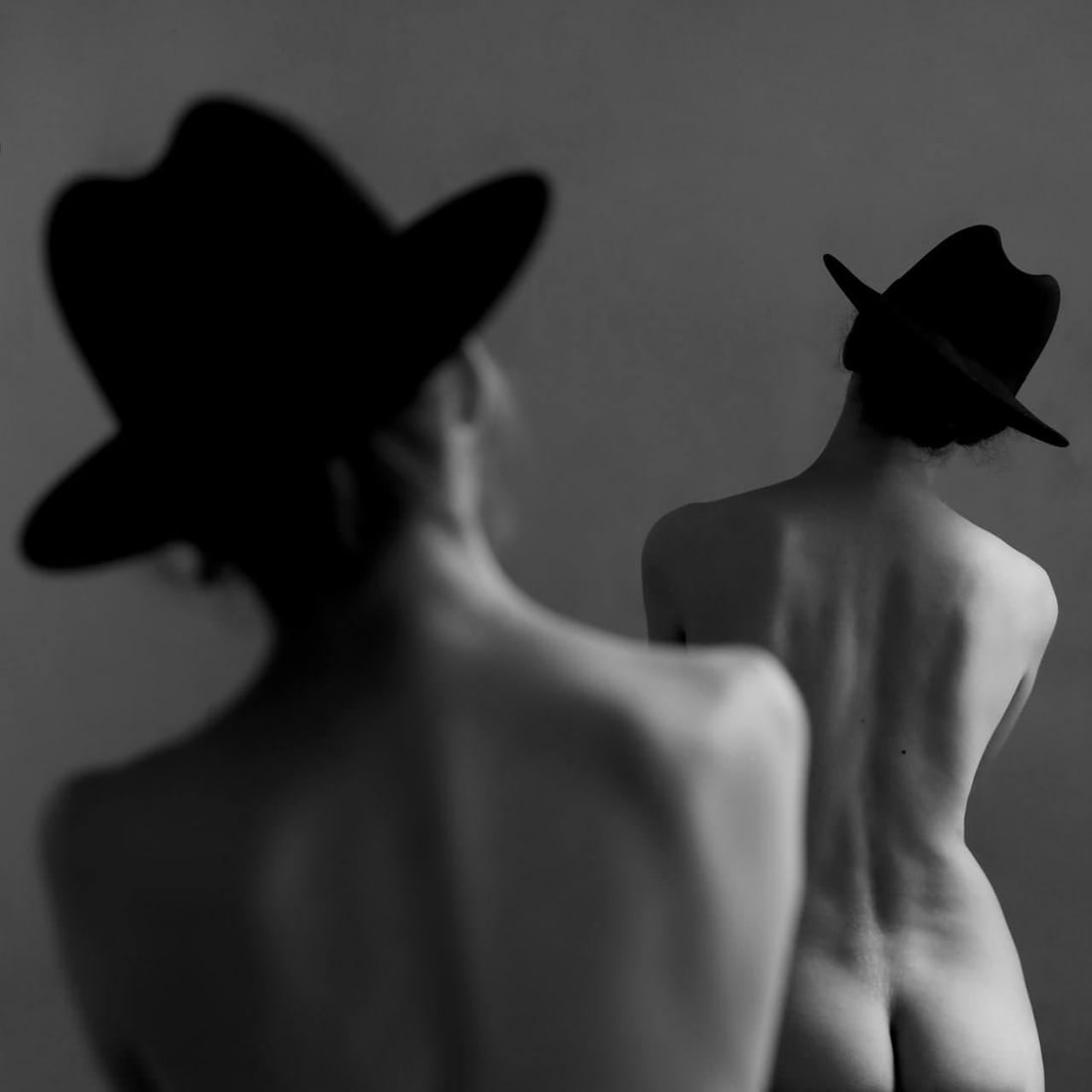 Ahead of Me Black and White Photography by Olha Stepanian Ed. 1/7: Ahead of Me Black and White Photography by Olha Stepanian Ed. 1/7 "Ahead of me" is a striking black and white photograph by Olha Stepanian, measuring 31" x 31". This surrealist piece, created in 2024,