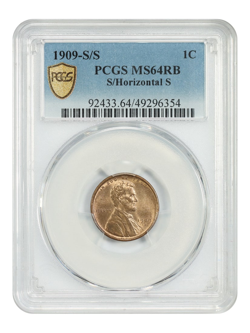 PCGS MS64RB 1909-S Horizontal S Lincoln Wheat Cent 1C Uncirculated (1 of 4)