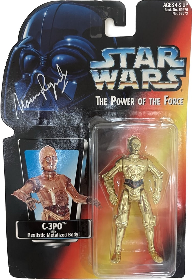 Autographed Star Wars C-3PO Power of the Force Figure Beckett Authenticated: Autographed Star Wars C-3PO Power of the Force Figure Beckett Authenticated This Star Wars The Power of the Force action figure features C-3PO and is signed by Norman Reynolds, the art director of the