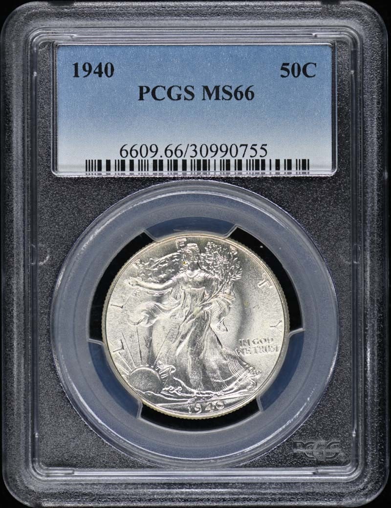 1940 Walking Liberty Half Dollar PCGS MS66 Uncirculated (1 of 2)