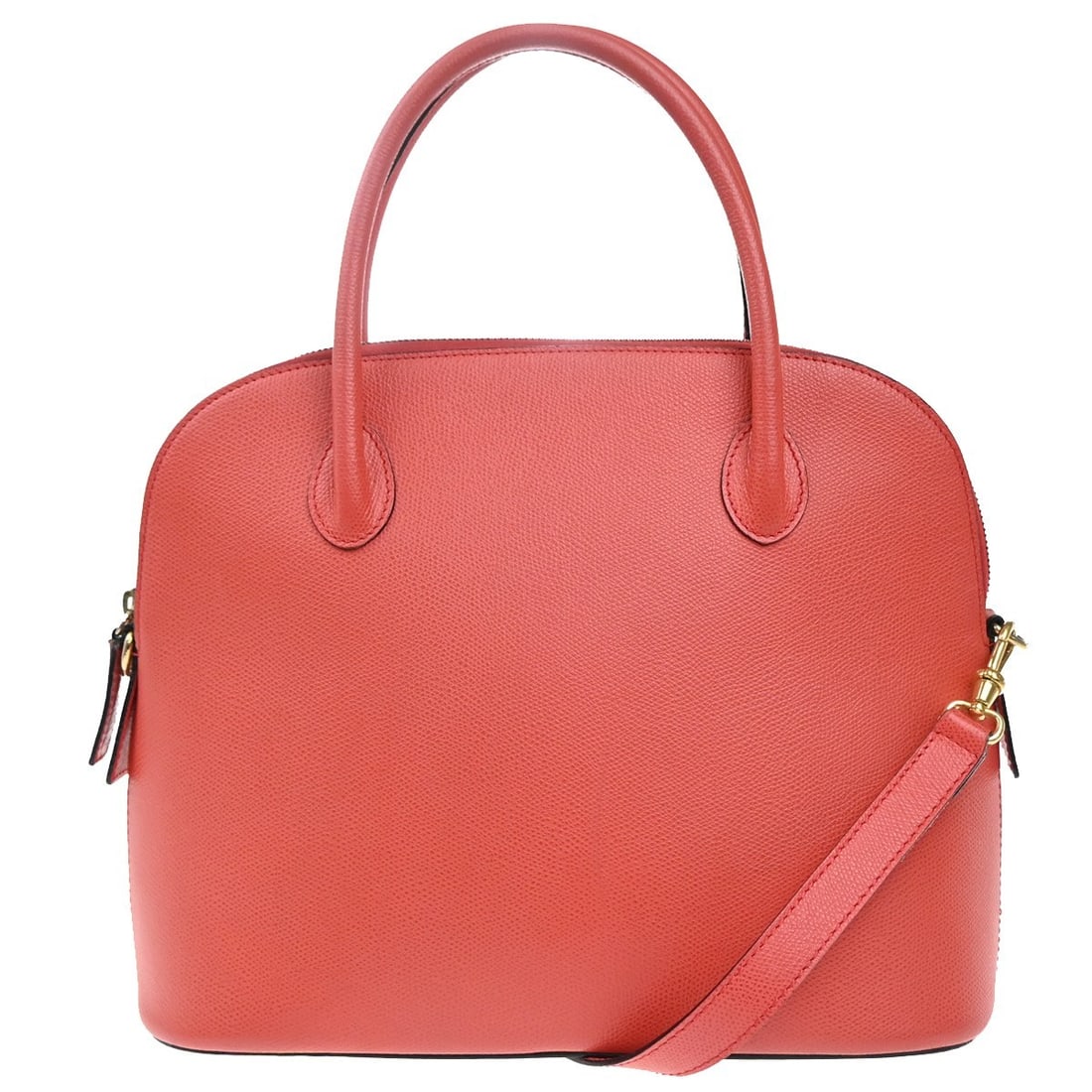 Celine Red Leather Vintage Convertible Bowler Handbag Italy 30cm (1 of 13)